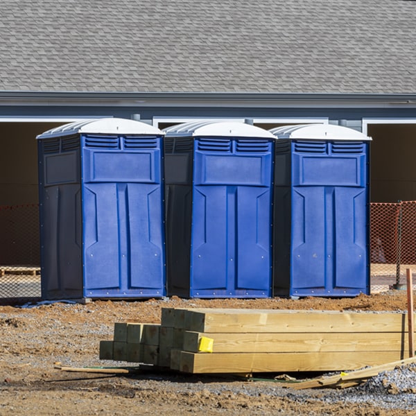 what is the maximum capacity for a single porta potty in Finleyville